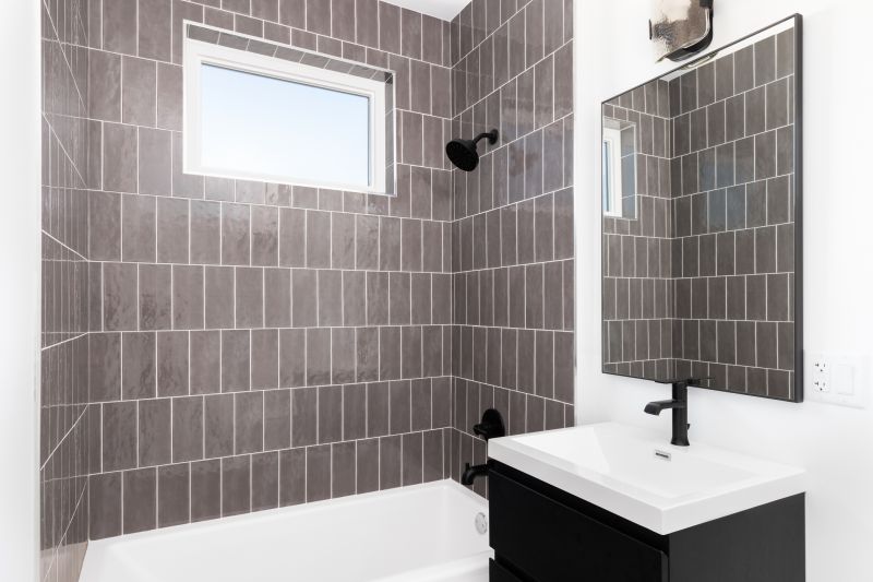 Accent Wall with Textured Tiles