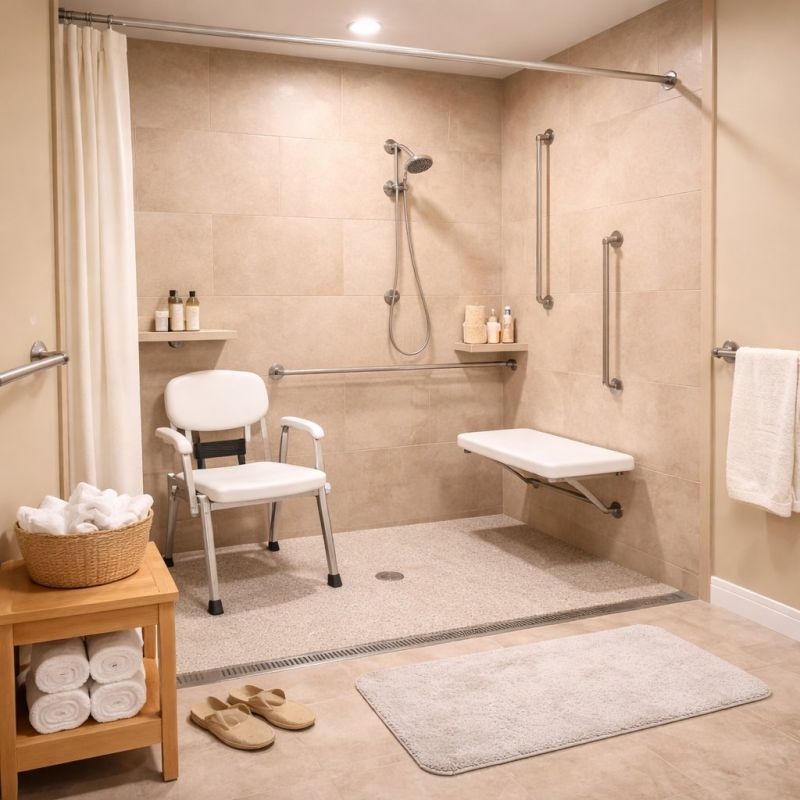 Senior Shower Installation in Manchester, NH