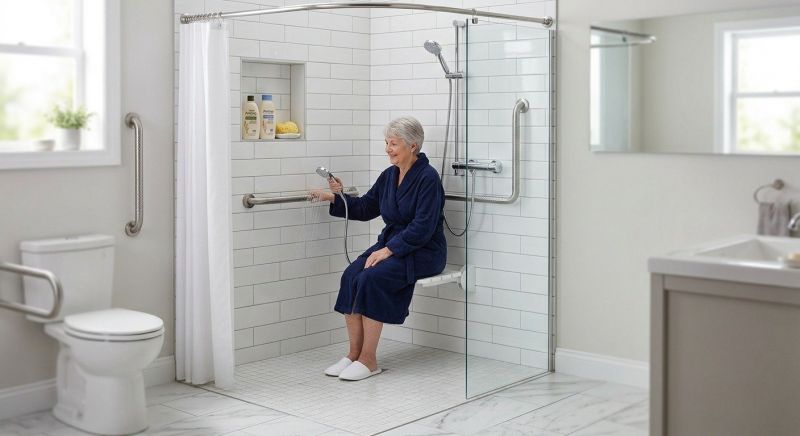 Senior Shower Installation in Lancaster County, PA